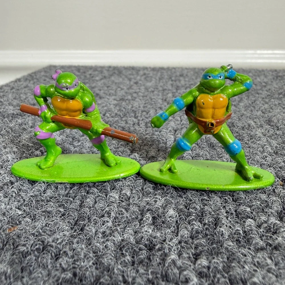 TMNT Jada Toys Metal Figure Lot Turtles Splinter Shredder April Foot Soldier